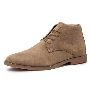 Men's Suede Lace-Up Ankle Boots
